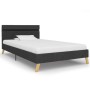 Estructura de cama con LED de tela gris oscura 100x200 cm de vidaXL, Camas y somieres - Ref: Foro24-284841, Precio: 186,80 €,...