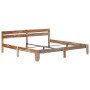 Estructura de cama de madera maciza de sheesham 200x200 cm de vidaXL, Camas y somieres - Ref: Foro24-288414, Precio: 256,99 €...