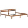 Estructura de cama de madera maciza de sheesham 200x200 cm de vidaXL, Camas y somieres - Ref: Foro24-288414, Precio: 256,99 €...