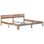 Estructura de cama de madera maciza de sheesham 200x200 cm de vidaXL, Camas y somieres - Ref: Foro24-288414, Precio: 256,99 €...