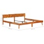 Estructura de cama de madera maciza de sheesham 200x200 cm de vidaXL, Camas y somieres - Ref: Foro24-288449, Precio: 257,94 €...