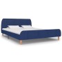 Blue fabric bed frame 180x200 cm by vidaXL, Beds and slatted bases - Ref: Foro24-280930, Price: 200,07 €, Discount: %