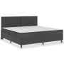 Box Spring bed frame gray fabric 200x200 cm by vidaXL, Beds and slatted bases - Ref: Foro24-287467, Price: 179,91 €, Discount: %