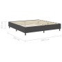 Box Spring bed frame gray fabric 200x200 cm by vidaXL, Beds and slatted bases - Ref: Foro24-287467, Price: 179,91 €, Discount: %