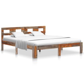 Solid sheesham wood bed frame 140x200 cm by vidaXL, Beds and slatted bases - Ref: Foro24-288416, Price: 189,99 €, Discount: %