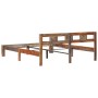 Estructura de cama de madera maciza de sheesham 140x200 cm de vidaXL, Camas y somieres - Ref: Foro24-288416, Precio: 189,99 €...