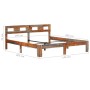 Estructura de cama de madera maciza de sheesham 140x200 cm de vidaXL, Camas y somieres - Ref: Foro24-288416, Precio: 189,99 €...