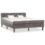 Estructura de cama de terciopelo gris 140x200 cm de vidaXL, Camas y somieres - Ref: Foro24-288560, Precio: 337,87 €, Descuent...