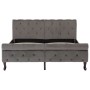 Estructura de cama de terciopelo gris 140x200 cm de vidaXL, Camas y somieres - Ref: Foro24-288560, Precio: 337,87 €, Descuent...