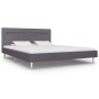 Bed frame with LED gray fabric 160x200 cm by vidaXL, Beds and slatted bases - Ref: Foro24-280969, Price: 237,03 €, Discount: %