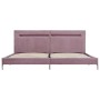 Estructura de cama con LED tela rosa 180x200 cm de vidaXL, Camas y somieres - Ref: Foro24-280980, Precio: 209,97 €, Descuento: %