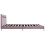 Estructura de cama con LED tela rosa 180x200 cm de vidaXL, Camas y somieres - Ref: Foro24-280980, Precio: 209,97 €, Descuento: %