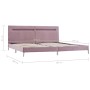 Estructura de cama con LED tela rosa 180x200 cm de vidaXL, Camas y somieres - Ref: Foro24-280980, Precio: 209,97 €, Descuento: %