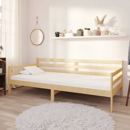 Sofa bed with solid pine wood mattress 90x200 cm by vidaXL, Beds and slatted bases - Ref: Foro24-3083584, Price: 266,19 €, Di...