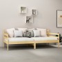 Sofa bed with solid pine wood mattress 90x200 cm by vidaXL, Beds and slatted bases - Ref: Foro24-3083584, Price: 266,19 €, Di...