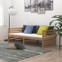 Sofa bed and mattress solid pine wood honey brown 90x200 cm by vidaXL, Beds and slatted bases - Ref: Foro24-3083637, Price: 2...