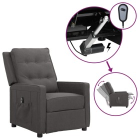 Sillón reclinable eléctrico de tela gris oscuro de vidaXL, Sillones - Ref: Foro24-3098611, Precio: 240,99 €, Descuento: %