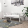 Sofa bed with white solid pine wood mattress 90x200 cm by vidaXL, Beds and slatted bases - Ref: Foro24-3083635, Price: 318,23...