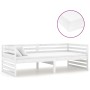 Sofa bed with white solid pine wood mattress 90x200 cm by vidaXL, Beds and slatted bases - Ref: Foro24-3083635, Price: 318,23...