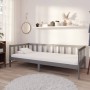 Sofa bed with solid pine wood mattress gray 90x200 cm by vidaXL, Beds and slatted bases - Ref: Foro24-3083611, Price: 305,85 ...