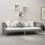 Sofa bed with solid pine wood mattress gray 90x200 cm by vidaXL, Beds and slatted bases - Ref: Foro24-3083611, Price: 305,85 ...