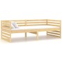 Sofa bed with solid pine wood mattress 90x200 cm by vidaXL, Beds and slatted bases - Ref: Foro24-3083629, Price: 236,05 €, Di...