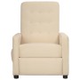 Sillón reclinable eléctrico de tela crema de vidaXL, Sillones - Ref: Foro24-3098647, Precio: 202,46 €, Descuento: %