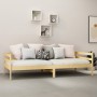 Sofa bed with solid pine wood mattress 90x200 cm by vidaXL, Beds and slatted bases - Ref: Foro24-3083554, Price: 211,94 €, Di...