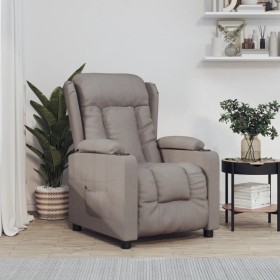 Taupe gray fabric electric recliner by vidaXL, Armchairs - Ref: Foro24-3098785, Price: 274,85 €, Discount: %