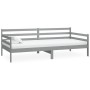 Sofa bed with solid pine wood mattress gray 90x200 cm by vidaXL, Beds and slatted bases - Ref: Foro24-3083591, Price: 286,85 ...