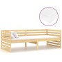 Sofa bed with solid pine wood mattress 90x200 cm by vidaXL, Beds and slatted bases - Ref: Foro24-3083649, Price: 204,42 €, Di...