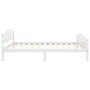 Solid white pine wood bed frame 120x200 cm by vidaXL, Beds and slatted bases - Ref: Foro24-322033, Price: 171,99 €, Discount: %