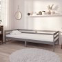 Sofa bed with solid pine wood mattress gray 90x200 cm by vidaXL, Beds and slatted bases - Ref: Foro24-3083561, Price: 273,96 ...