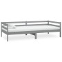 Sofa bed with solid pine wood mattress gray 90x200 cm by vidaXL, Beds and slatted bases - Ref: Foro24-3083561, Price: 273,96 ...