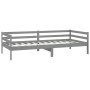 Sofa bed with solid pine wood mattress gray 90x200 cm by vidaXL, Beds and slatted bases - Ref: Foro24-3083561, Price: 273,96 ...