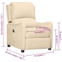 Cream Fabric Electric Recliner by vidaXL, Armchairs - Ref: Foro24-3098754, Price: 217,99 €, Discount: %