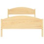 Solid pine wood bed frame 120x200 cm by vidaXL, Beds and slatted bases - Ref: Foro24-322028, Price: 144,99 €, Discount: %