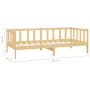 Sofá cama con cajones madera de pino maciza 90x200 cm de vidaXL, Camas y somieres - Ref: Foro24-3083684, Precio: 137,99 €, De...