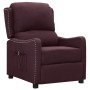 Sillón reclinable eléctrico tela color morado de vidaXL, Sillones - Ref: Foro24-3098752, Precio: 217,99 €, Descuento: %