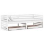 Sofa bed with drawers in solid white pine wood 90x200 cm by vidaXL, Beds and slatted bases - Ref: Foro24-3083690, Price: 173,...