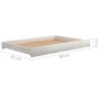 Sofa bed with drawers in solid white pine wood 90x200 cm by vidaXL, Beds and slatted bases - Ref: Foro24-3083690, Price: 173,...