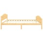 Solid pine wood bed frame 140x200 cm by vidaXL, Beds and slatted bases - Ref: Foro24-322029, Price: 108,61 €, Discount: %