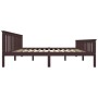 Estructura de cama madera maciza pino marrón oscuro 180x200 cm de vidaXL, Camas y somieres - Ref: Foro24-283237, Precio: 179,...