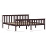 Estructura de cama madera maciza pino marrón oscuro 180x200 cm de vidaXL, Camas y somieres - Ref: Foro24-283237, Precio: 179,...