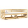 Solid pine wood sofa bed with drawers 90x200 cm by vidaXL, Beds and slatted bases - Ref: Foro24-3083689, Price: 139,40 €, Dis...