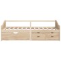 3-seater sofa bed with solid pine wood drawers 90x200 cm by vidaXL, Beds and slatted bases - Ref: Foro24-322169, Price: 310,9...