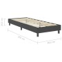 Box Spring bed frame gray fabric 80x200 cm by vidaXL, Beds and slatted bases - Ref: Foro24-287452, Price: 90,99 €, Discount: %