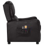 Sillón eléctrico de masaje cuero sintético negro brillante de vidaXL, Sillones - Ref: Foro24-3098771, Precio: 232,43 €, Descu...