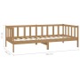 Sofá cama con cajones madera pino maciza miel 90x200 cm de vidaXL, Camas y somieres - Ref: Foro24-3083687, Precio: 184,33 €, ...