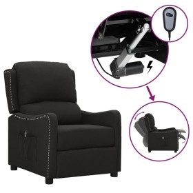 Sillón reclinable eléctrico de tela negro de vidaXL, Sillones - Ref: Foro24-3098747, Precio: 226,99 €, Descuento: %